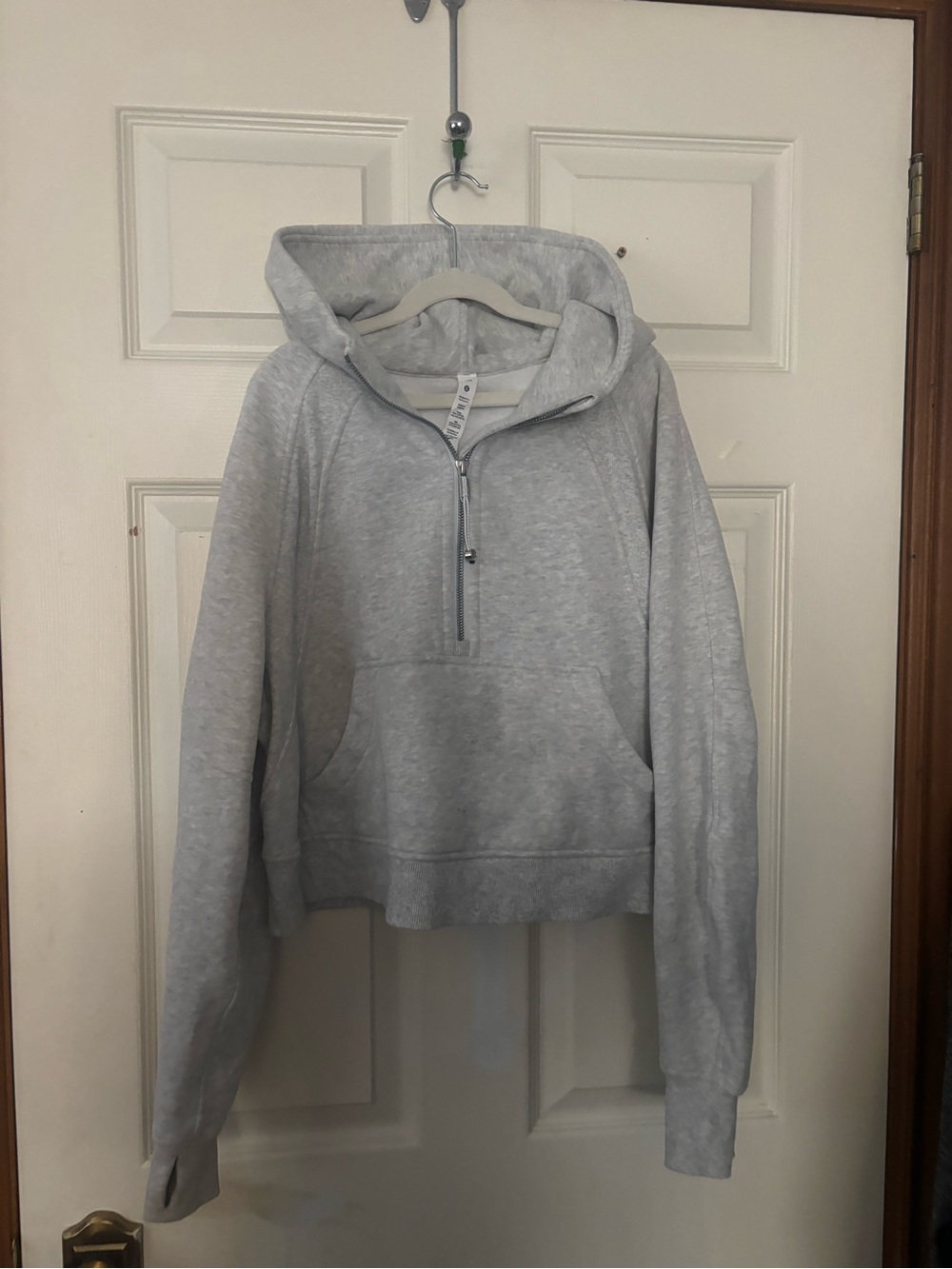 lululemon athletica Light Gray Scuba Hoodie Womens